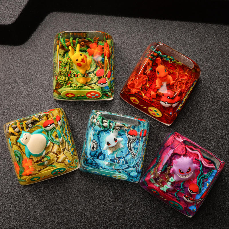 Pokémon Artisan Keycap Set 1 Pokémon Artisan Keycap Set