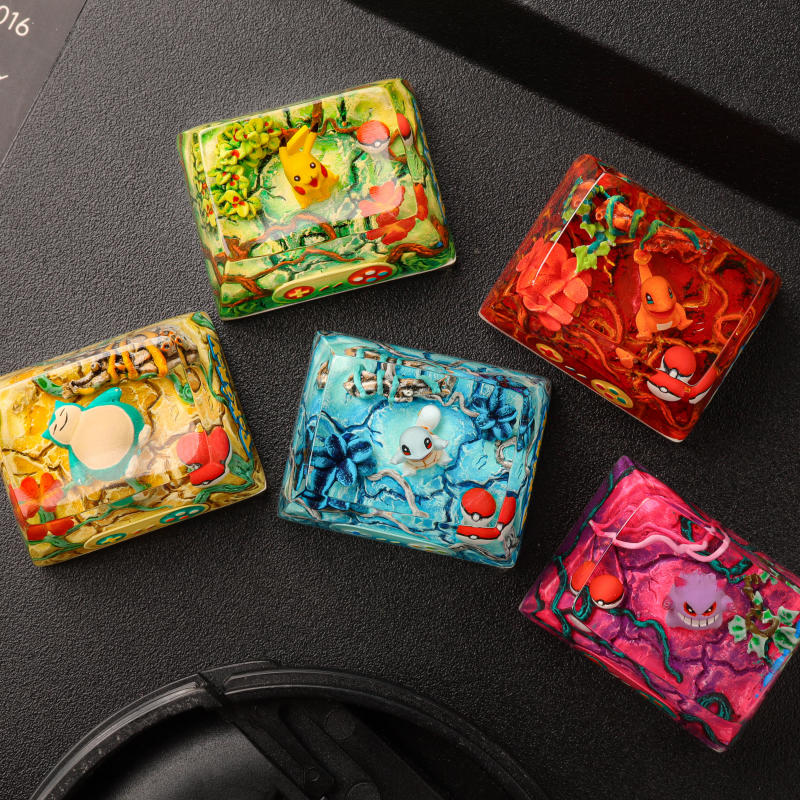 Pokémon Artisan Keycap Set 24 Pokémon Artisan Keycap Set