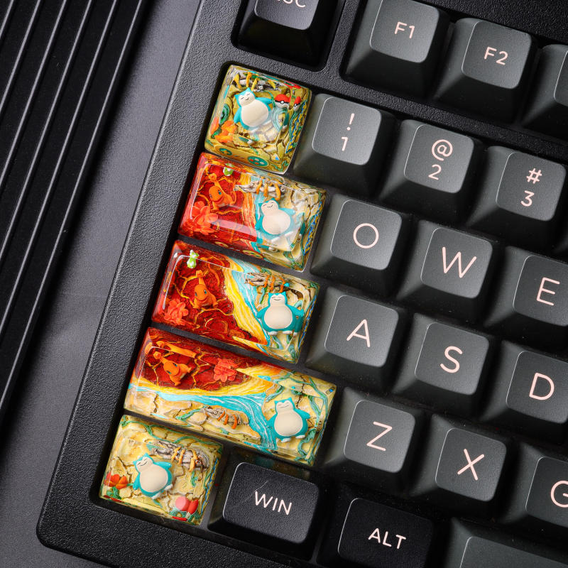 Pokémon Artisan Keycap Set 6 Pokémon Artisan Keycap Set
