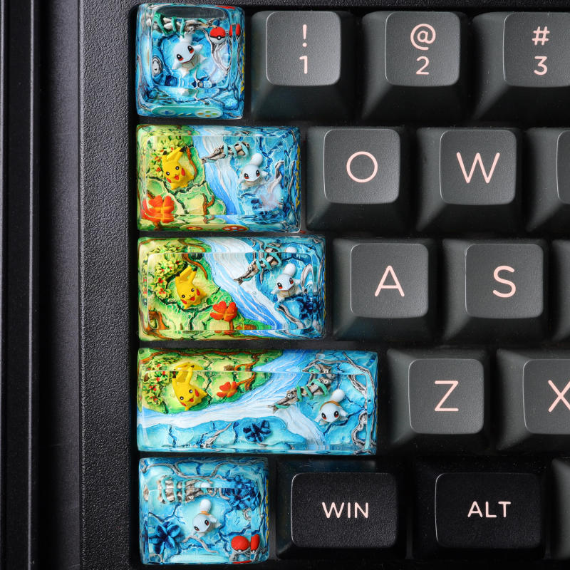 Pokémon Artisan Keycap Set 8 Pokémon Artisan Keycap Set