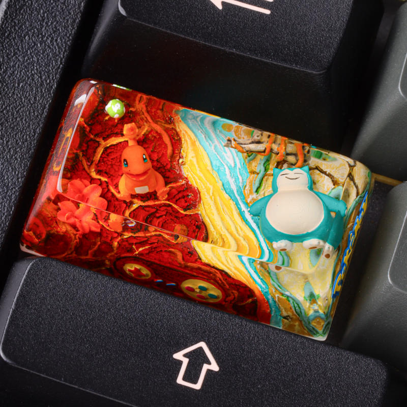 Pokémon Duo Artisan Caps Lock Keycap 4 Pokémon Duo Artisan Caps Lock Keycap