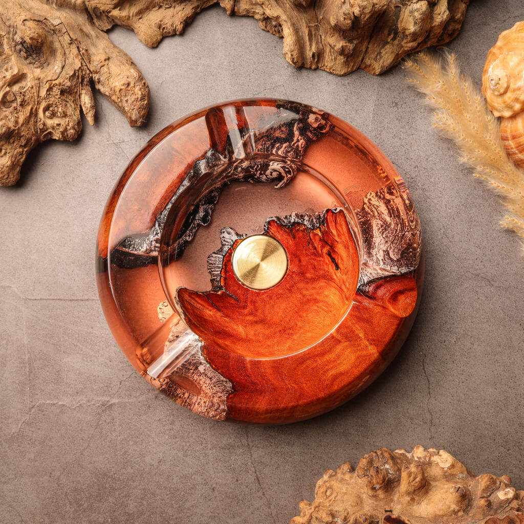 Resin Cigar Ashtray 2 Resin Cigar Ashtray