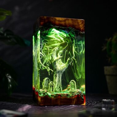 Zombie Hand from Graveyard Halloween Lamp
